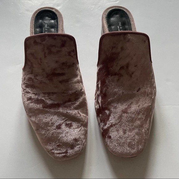Rag & Bone Light Pink Crushed Velvet Slip On Mules 9.5 10 - Picture 6 of 11